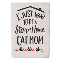 Alternate image Stay at Home Cat and Dog Mom Dish Towels