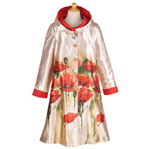 Alternate image for Reversible Poppies Raincoat