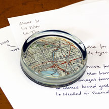 Alternate image for Personalized Map Paperweight - Centered on your address