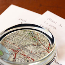 Alternate image for Personalized Map Paperweight - Centered on your address