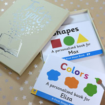 Product Image for Personalized Learn Your Colors & Shapes Toddler Board Book Set
