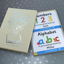 Alternate Image 2 for Personalized Learn Your Alphabet & Numbers Toddler Board Book Set