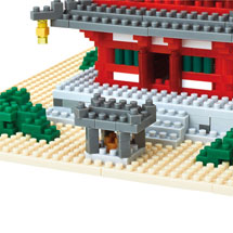 Alternate image Nanoblock Micro-Sized Building Blocks Pagoda Set