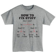 Alternate Image 1 for How to Fix Stuff T-Shirt or Sweatshirt