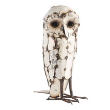 Alternate image for Snowy Owl Garden Art