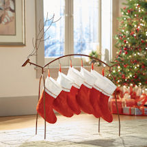 Alternate image Metal Reindeer Stocking Holder Stand