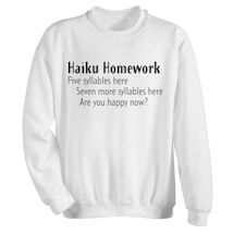 Alternate image Haiku Homework Shirts