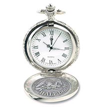 Product Image for Seated Liberty Silver Half Dollar Pocket Watch