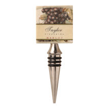 Alternate Image 2 for Personalized Tumbled Marble Wine Bottle Stopper