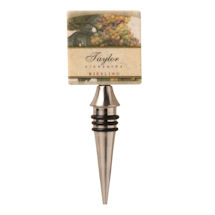Alternate Image 1 for Personalized Tumbled Marble Wine Bottle Stopper
