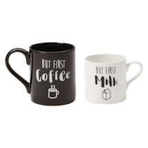 Product Image for But First Coffee, But First Milk Mugs Set 