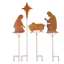 Alternate Image 1 for Nativity Scene Yard Stakes Set