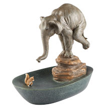Alternate Image 2 for Elephant and Squirrel Table Fountain