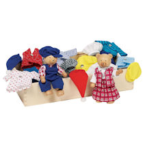 Product Image for Wooden Dress-Up Bears