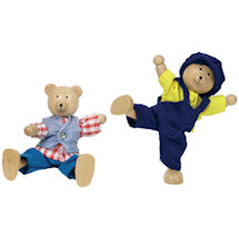 Alternate Image 1 for Wooden Dress-Up Bears