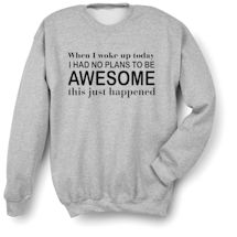 Alternate image for Plans to Be Awesome Shirts