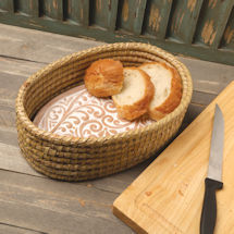 Alternate Image 3 for Fair Trade Vines Bread Warmer and Basket