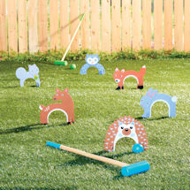 Product Image for Woodland Creature Croquet Set
