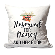 Alternate image for Personalized Reserved For Pillow