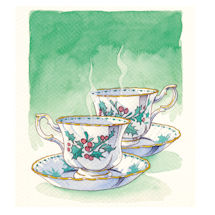 Alternate image (Signed) A Cup of Christmas Tea Book - Vintage Edition