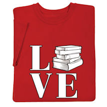 Product Image for LOVE Books Shirts