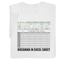 Product Image for Hosanna in Excel Sheet Shirts