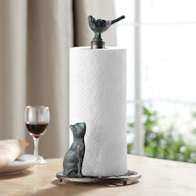 Alternate image for Cat and Bird Paper Towel Holder