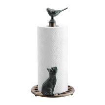 Alternate image for Cat and Bird Paper Towel Holder