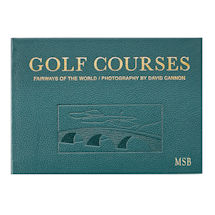 Product Image for Leather-Bound Golf Courses of the World - Personalized 