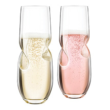 Alternate Image 2 for Final Touch® Sparkling Wine Glasses - Set of 2