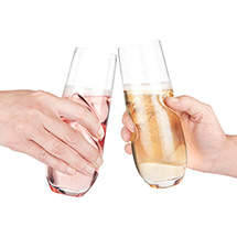 Alternate Image 5 for Final Touch® Sparkling Wine Glasses - Set of 2