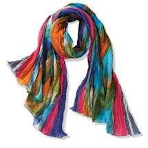 Alternate Image 1 for Northern Lights Crinkly Cotton Fashion Scarf