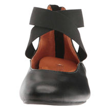 Alternate Image 5 for Leather Ballet Flats - with Zipper Close