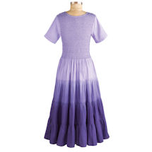 Alternate image for Purple Rainbow Ombre Dress