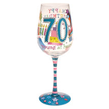 Alternate image Milestone Birthday Wine Glasses