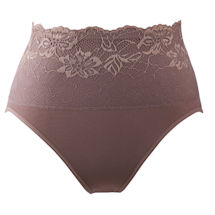 Alternate image for Seamless Brief With Lace Overlay