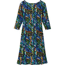 Alternate image Stained Glass A-Line Dress