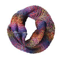 Alternate image Mixed-Stitch Sparkly Infinity Scarf