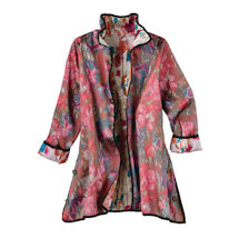 Alternate image Reversible Pink Lam&#233; Party Jacket