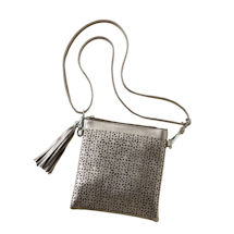 Alternate image for Metallic-Sheen Crossbody Bag