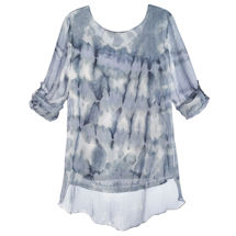 Alternate image Silky Clouds And Sequins Tunic