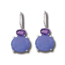 Alternate image Lavender Jade & Amethyst Earrings