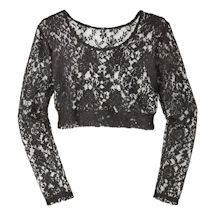 Alternate image Lacey Long Sleeve Layering Top