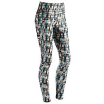 Alternate image Womens Colorful Print High-Waisted Leggings - Plus Sizes Available