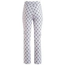 Alternate image Pull-On Ankle Black And White Pattern Pant