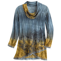 Alternate image Abstract Prairie Cowl Tunic