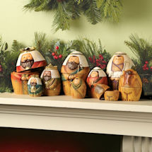 Product Image for Nativity Scene Nesting Dolls Set