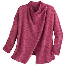 Alternate image Boysenberry Wrap Sweater