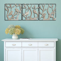 Alternate image Bird Panels Wall D&eacute;cor 3 Piece Set