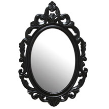 Alternate image Black Baroque Mirror